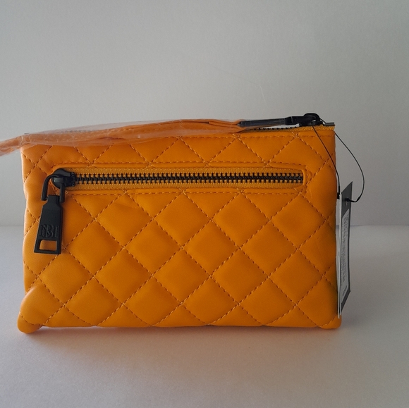 Badgley Mischka Diamond Quilting Wristlet Clutch / Yellow - Picture 12 of 13